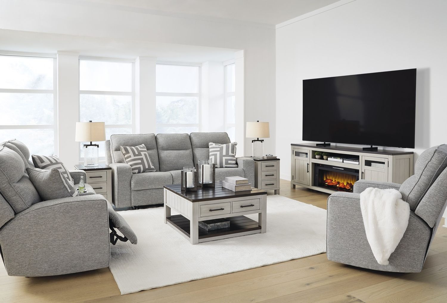 Darborn Gray/Brown Lift Top Coffee Table T79600