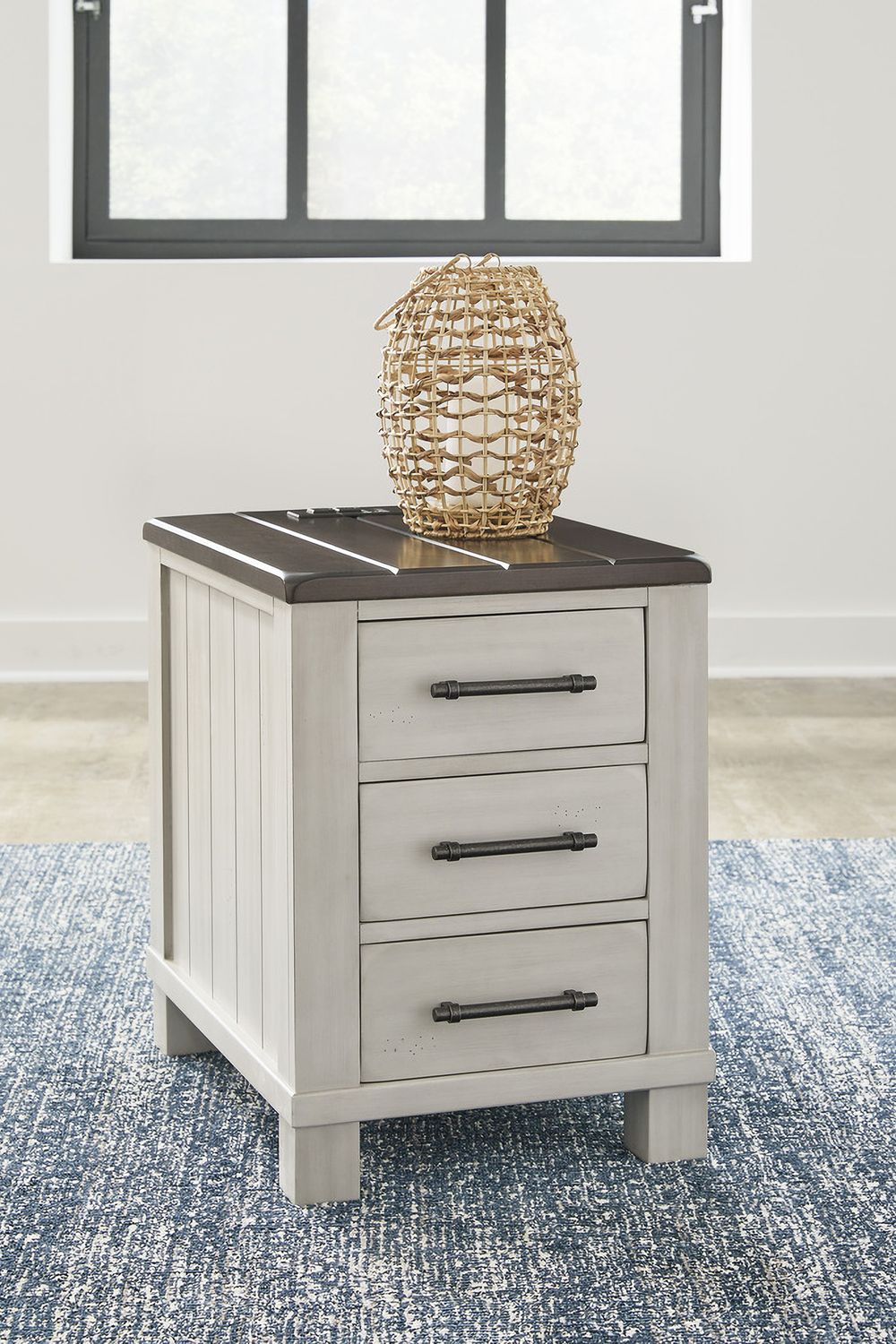 Darborn Gray/Brown Chairside End Table T7967