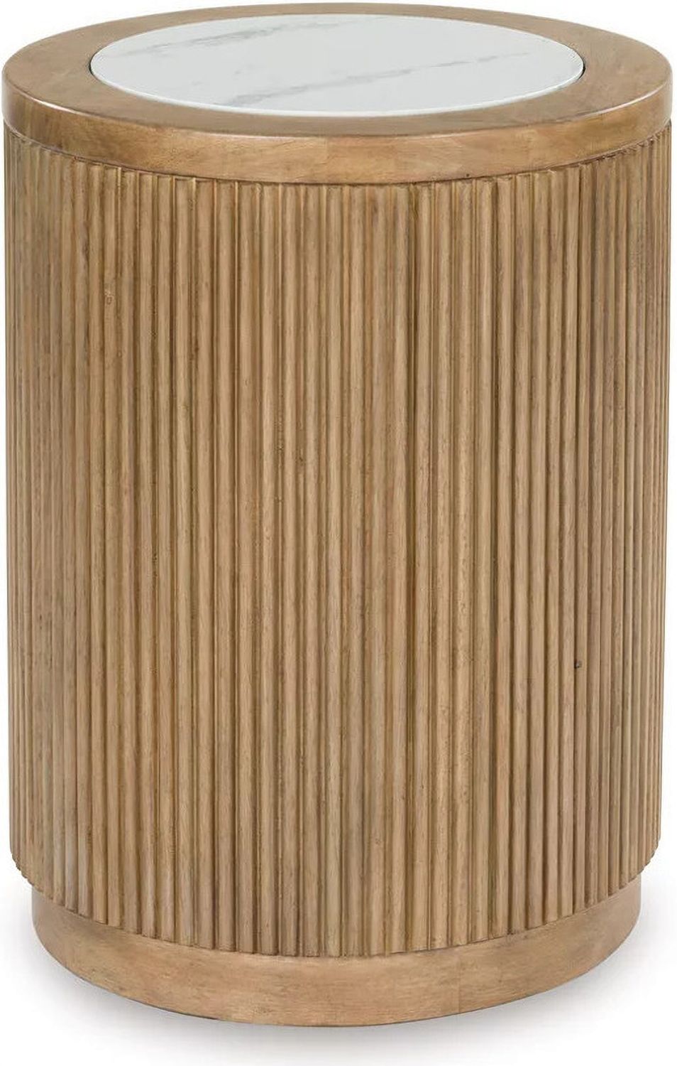 Camdill End Table In Light Brown and White T8086