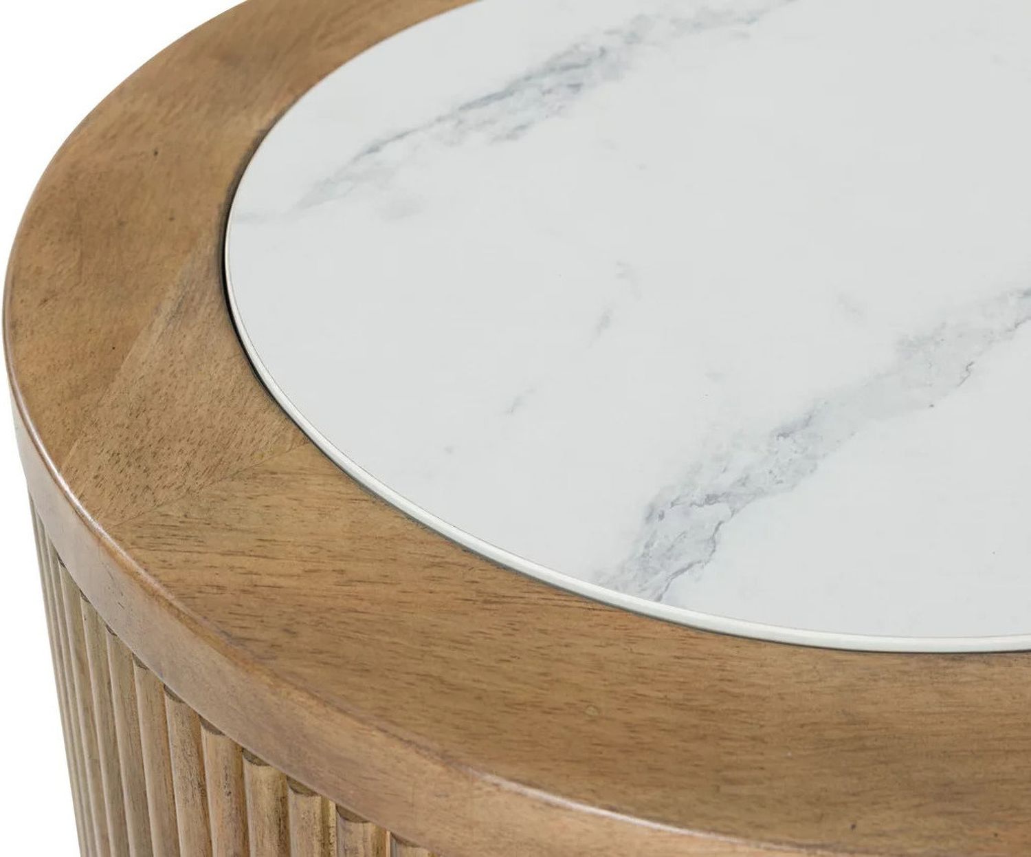 Camdill End Table In Light Brown and White T8086
