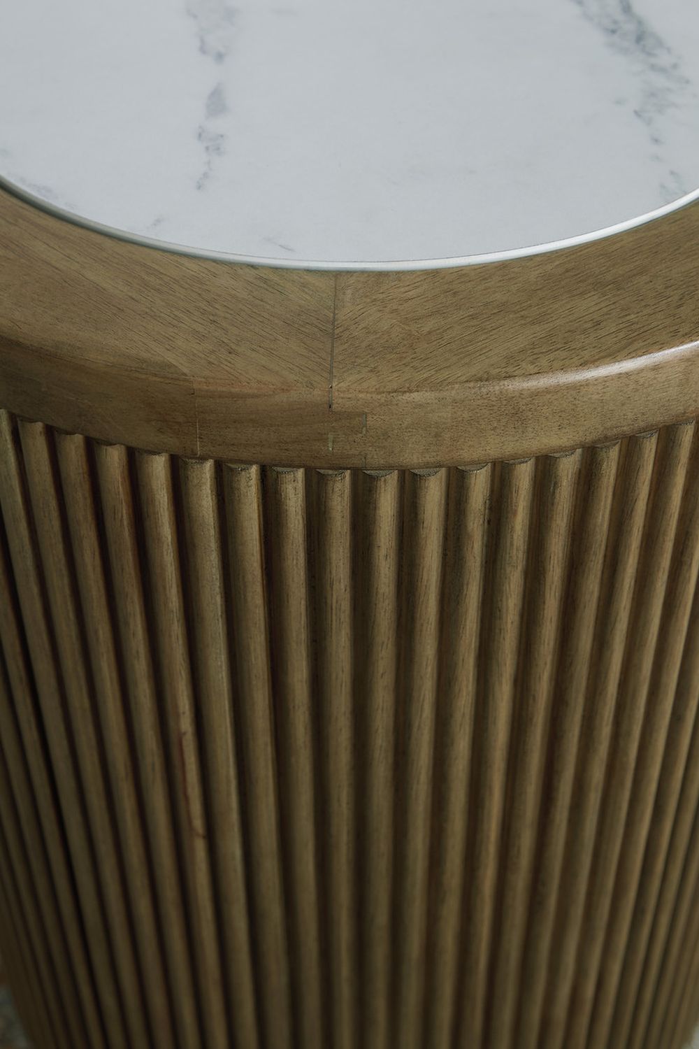 Camdill End Table In Light Brown and White T8086