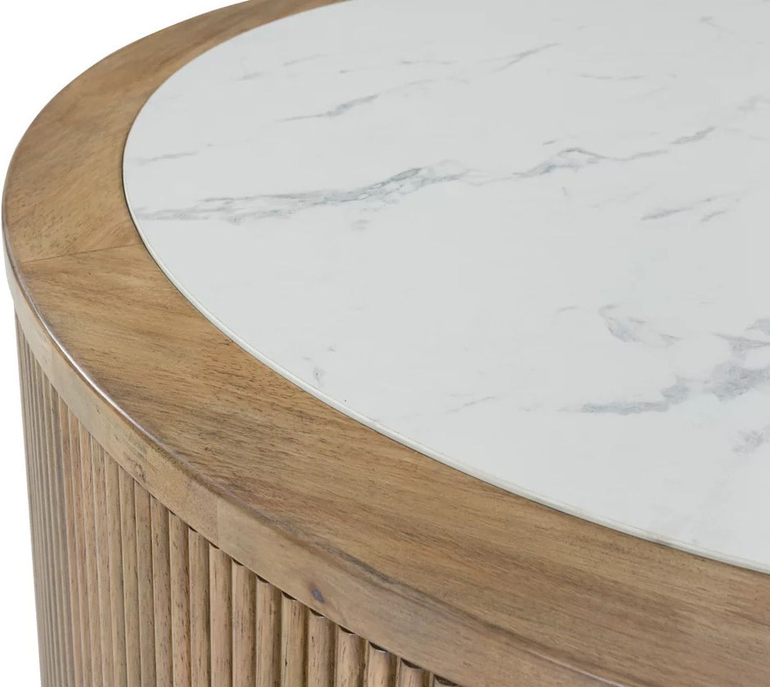 Camdill Coffee Table In Light Brown and White T8088