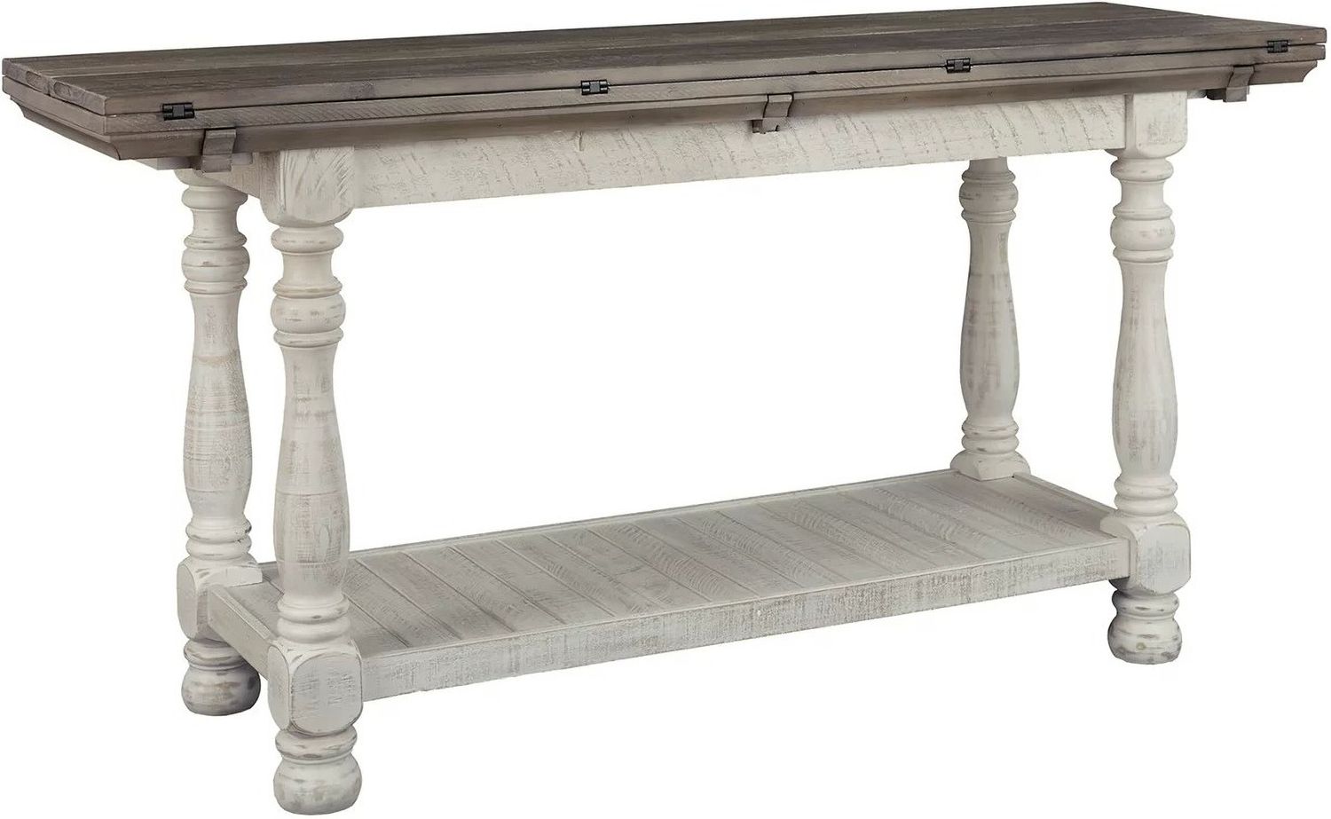 Havalance Gray and White Large Sofa Table T8144