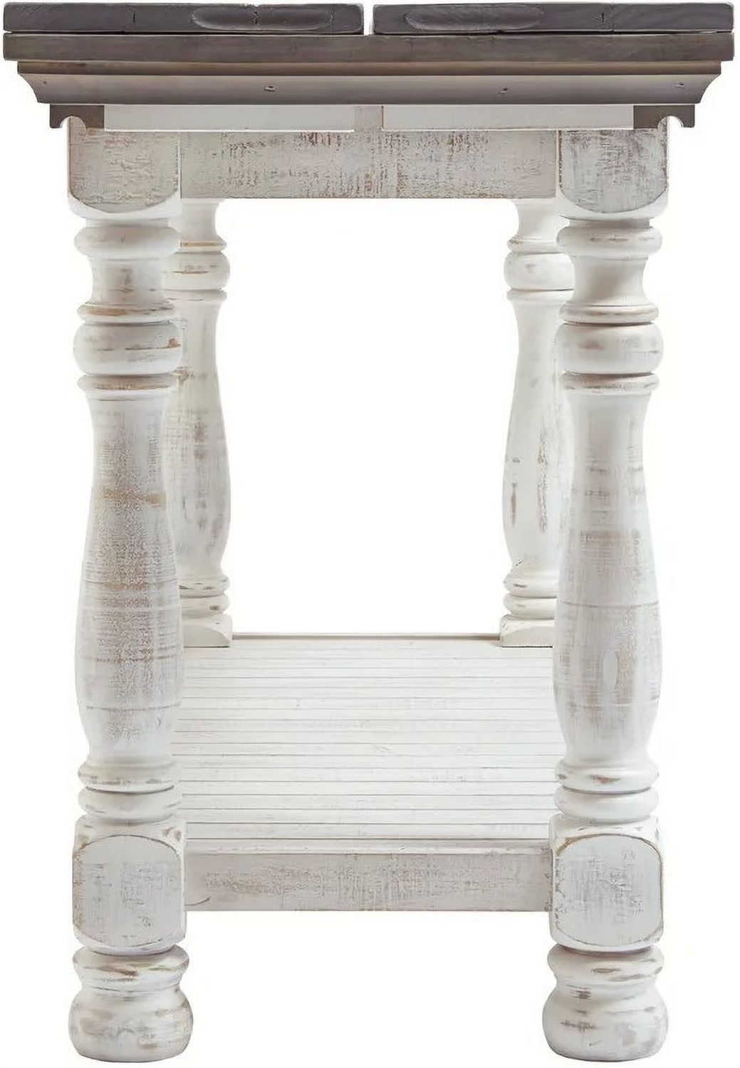 Havalance Gray and White Large Sofa Table T8144