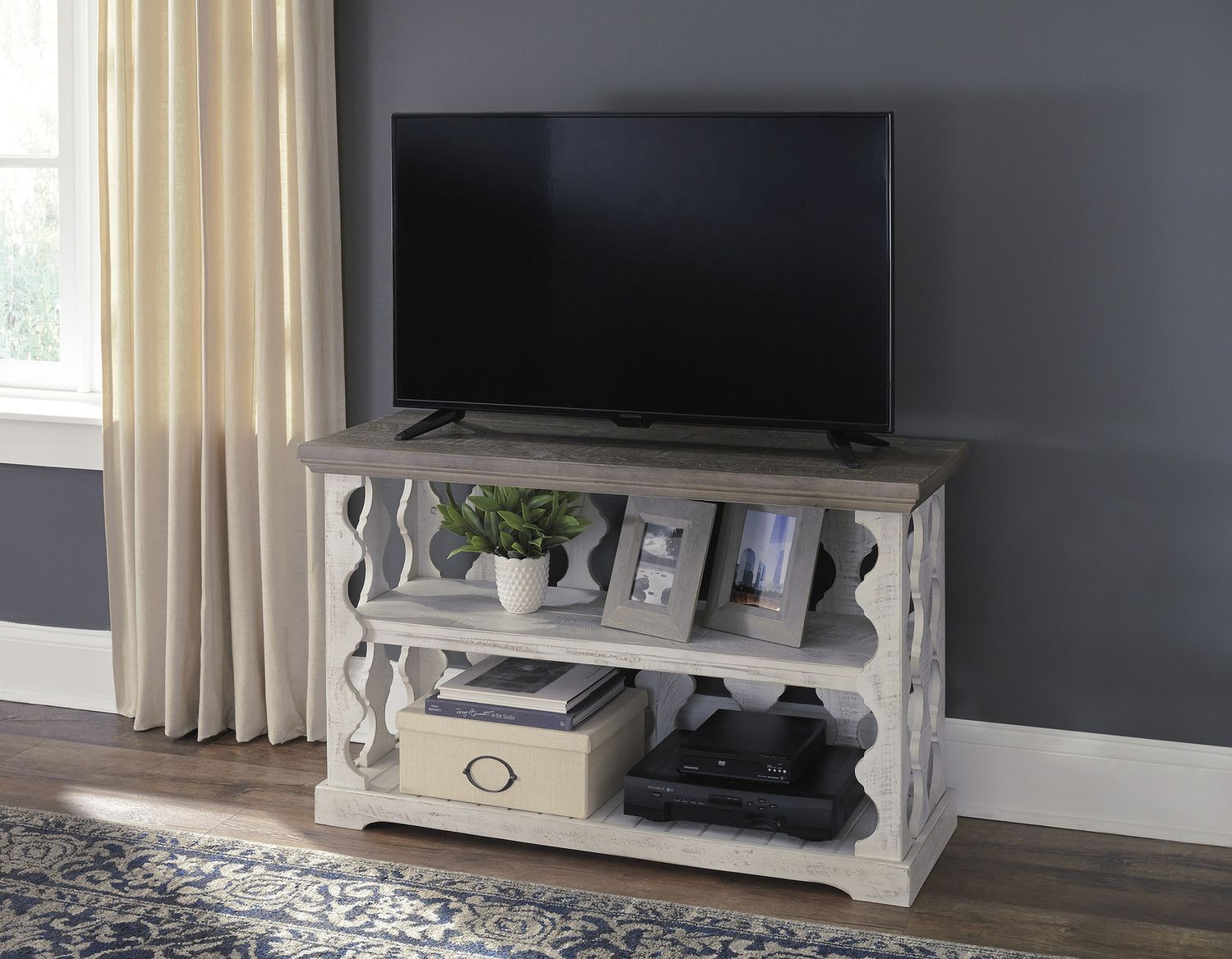 Havalance Gray and White Small Sofa Table T8145