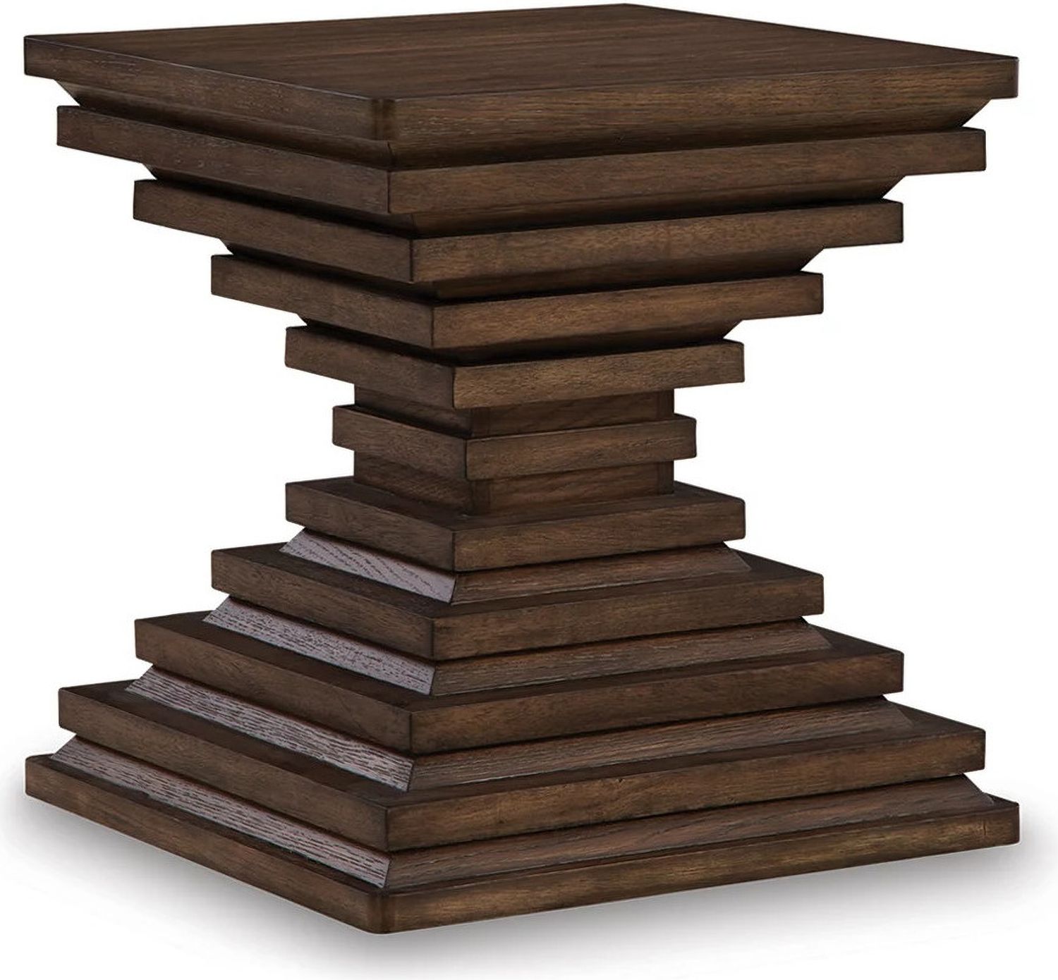 Hannodream End Table In Warm Brown T8212