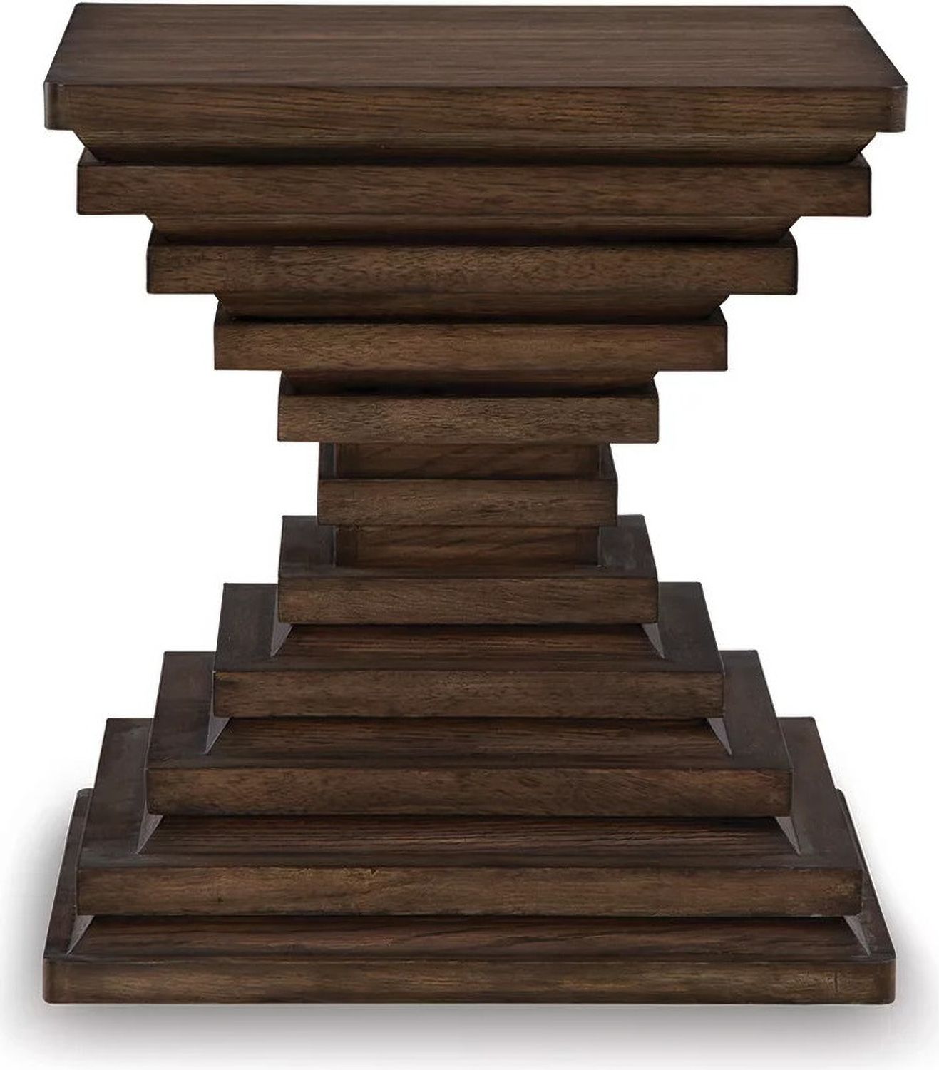 Hannodream End Table In Warm Brown T8212