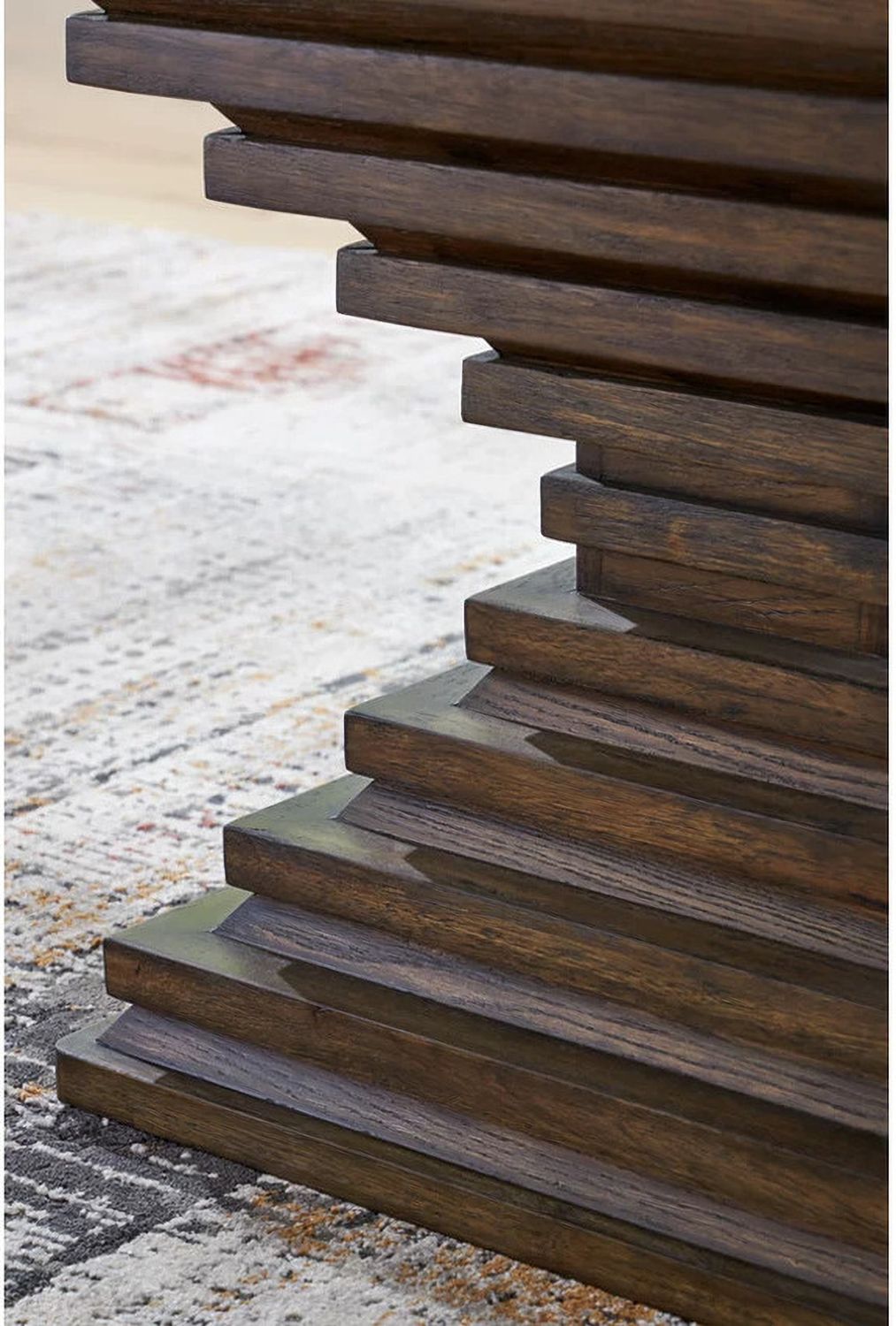 Hannodream End Table In Warm Brown T8212
