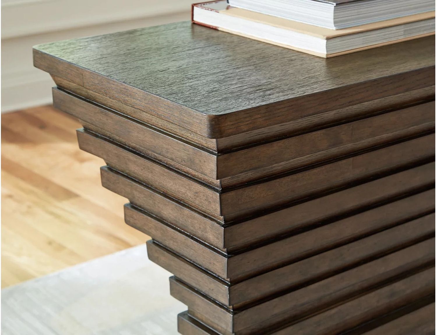 Hannodream Sofa Table In Warm Brown T8214
