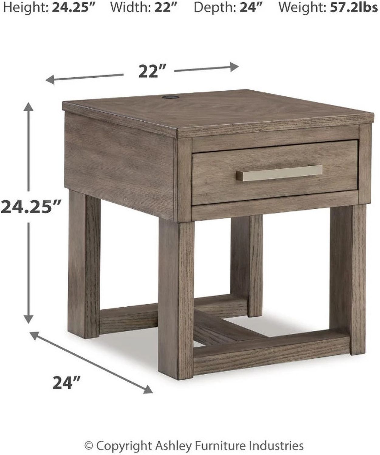 Loyaska Occasional Table Set In Grayish Brown and White T854T1