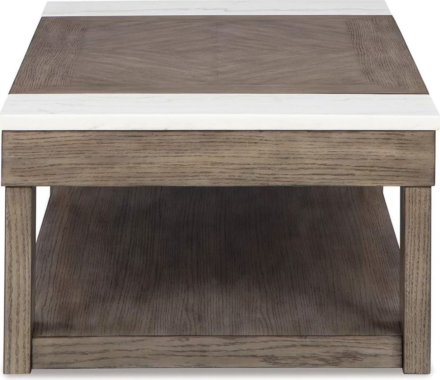 Loyaska Occasional Table Set In Grayish Brown and White T854T1
