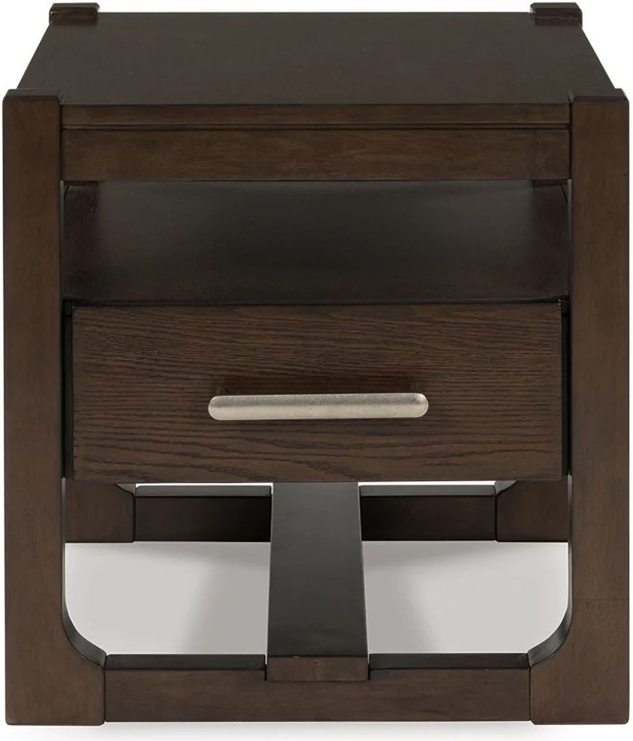Breckington End Table In Dark Brown T8562
