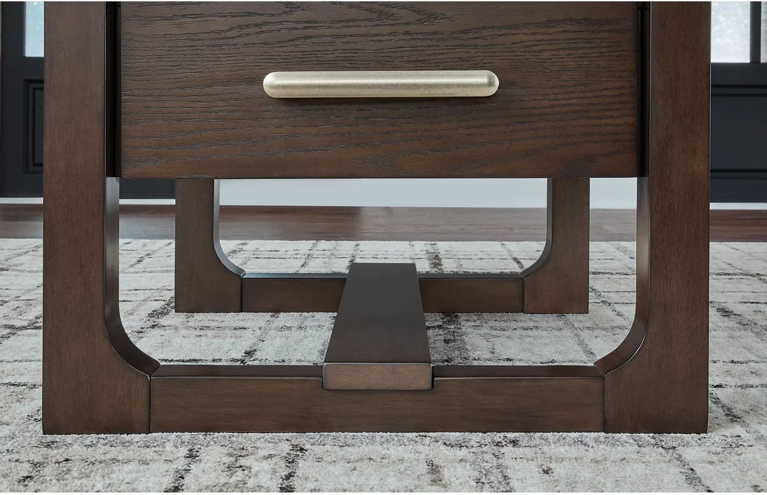Breckington End Table In Dark Brown T8562