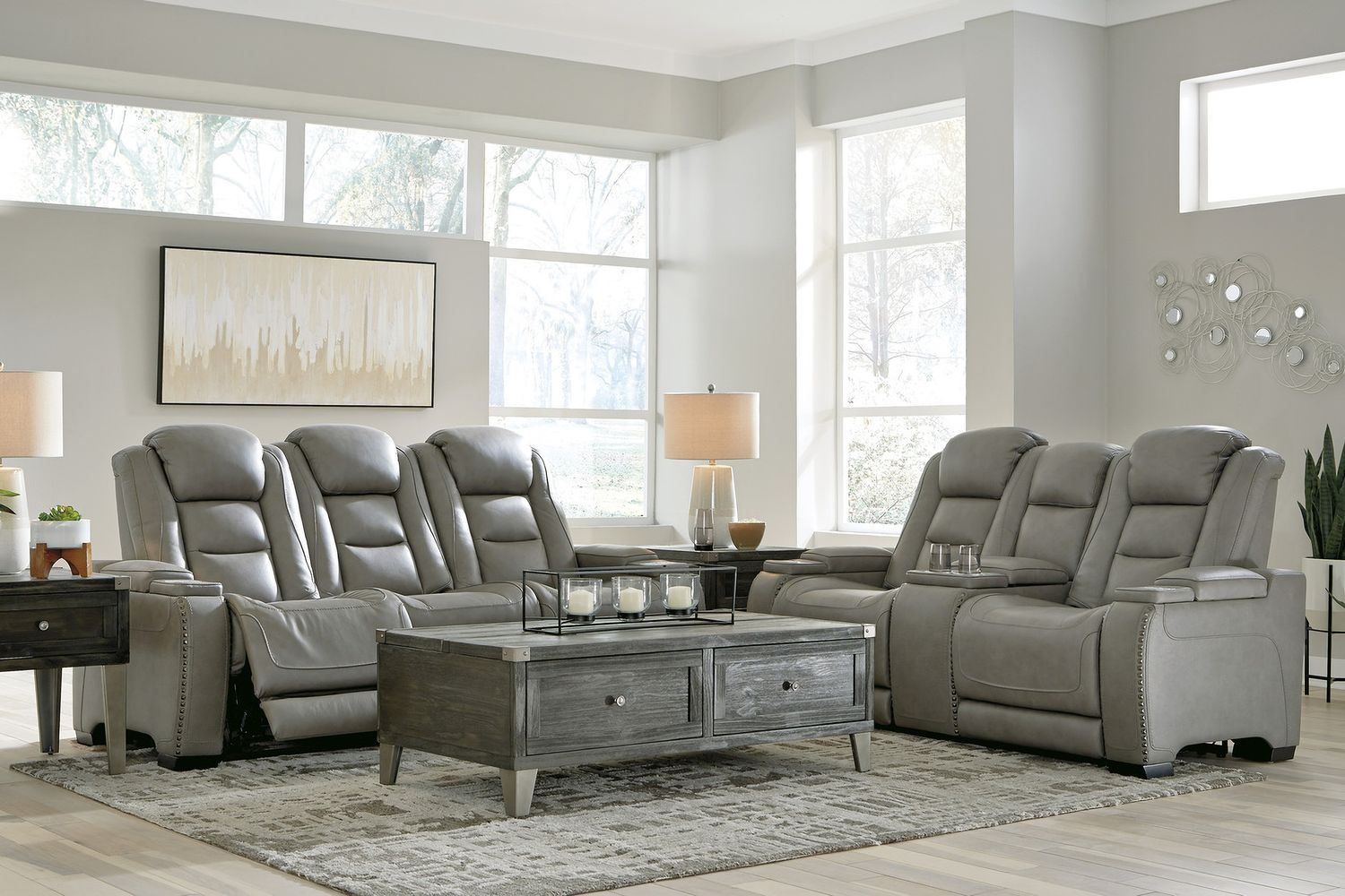 Todoe Dark Gray Rectangular End Table T9013