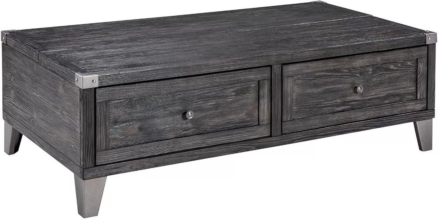 Todoe Dark Gray Lift Top Cocktail Table T9019