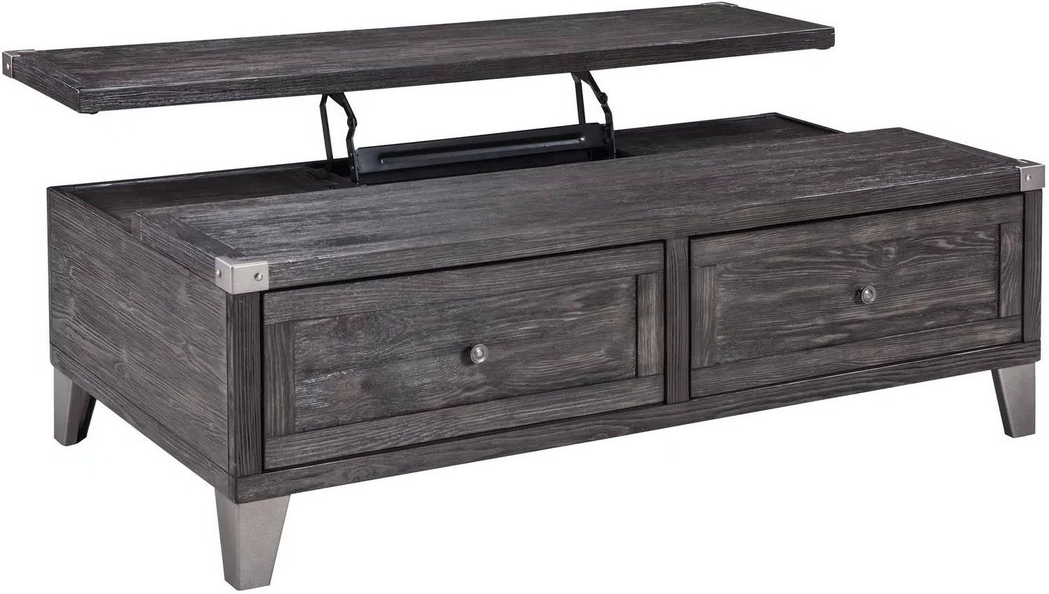 Todoe Dark Gray Lift Top Cocktail Table T9019