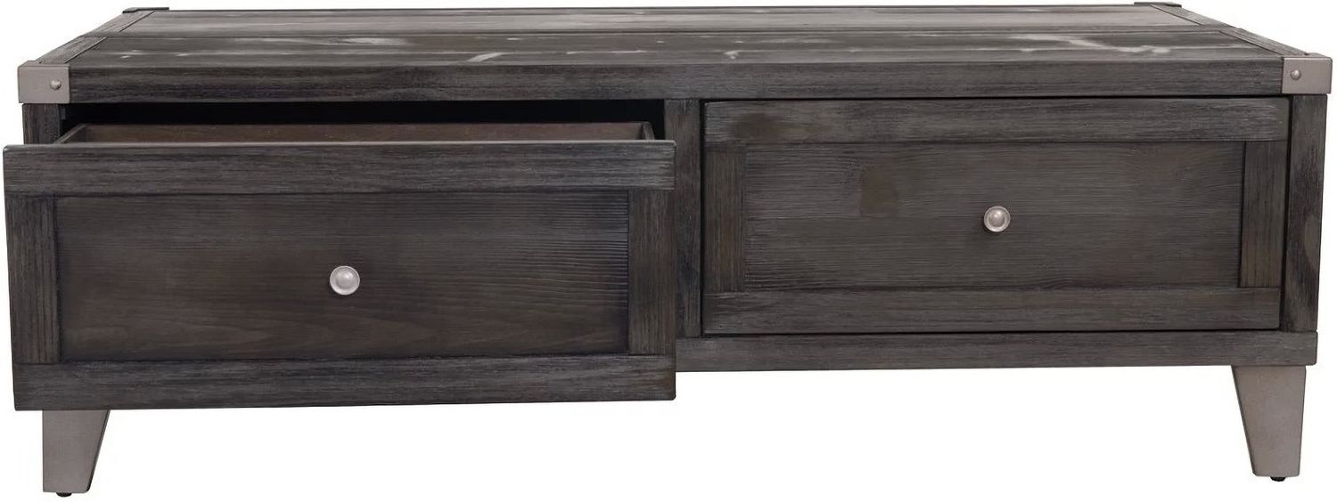 Todoe Dark Gray Lift Top Cocktail Table T9019