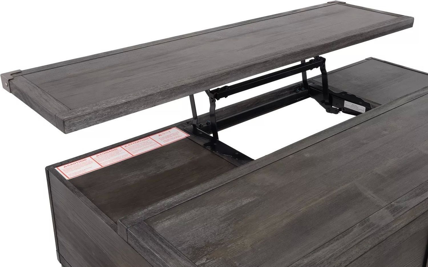 Todoe Dark Gray Lift Top Cocktail Table T9019