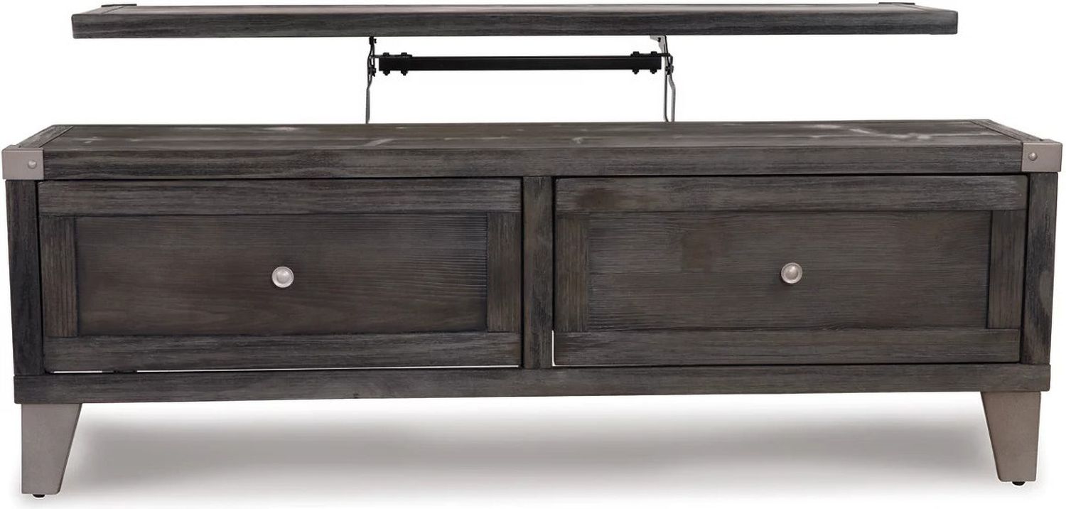 Todoe Dark Gray Lift Top Occasional Table Set T901T1