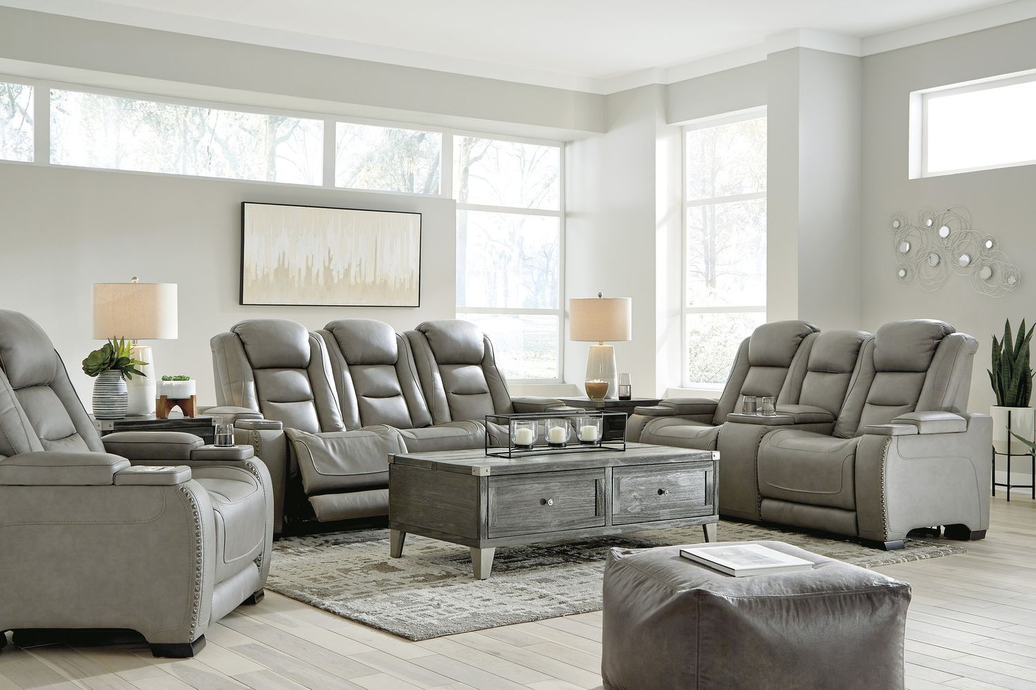 Todoe Dark Gray Lift Top Occasional Table Set T901T1