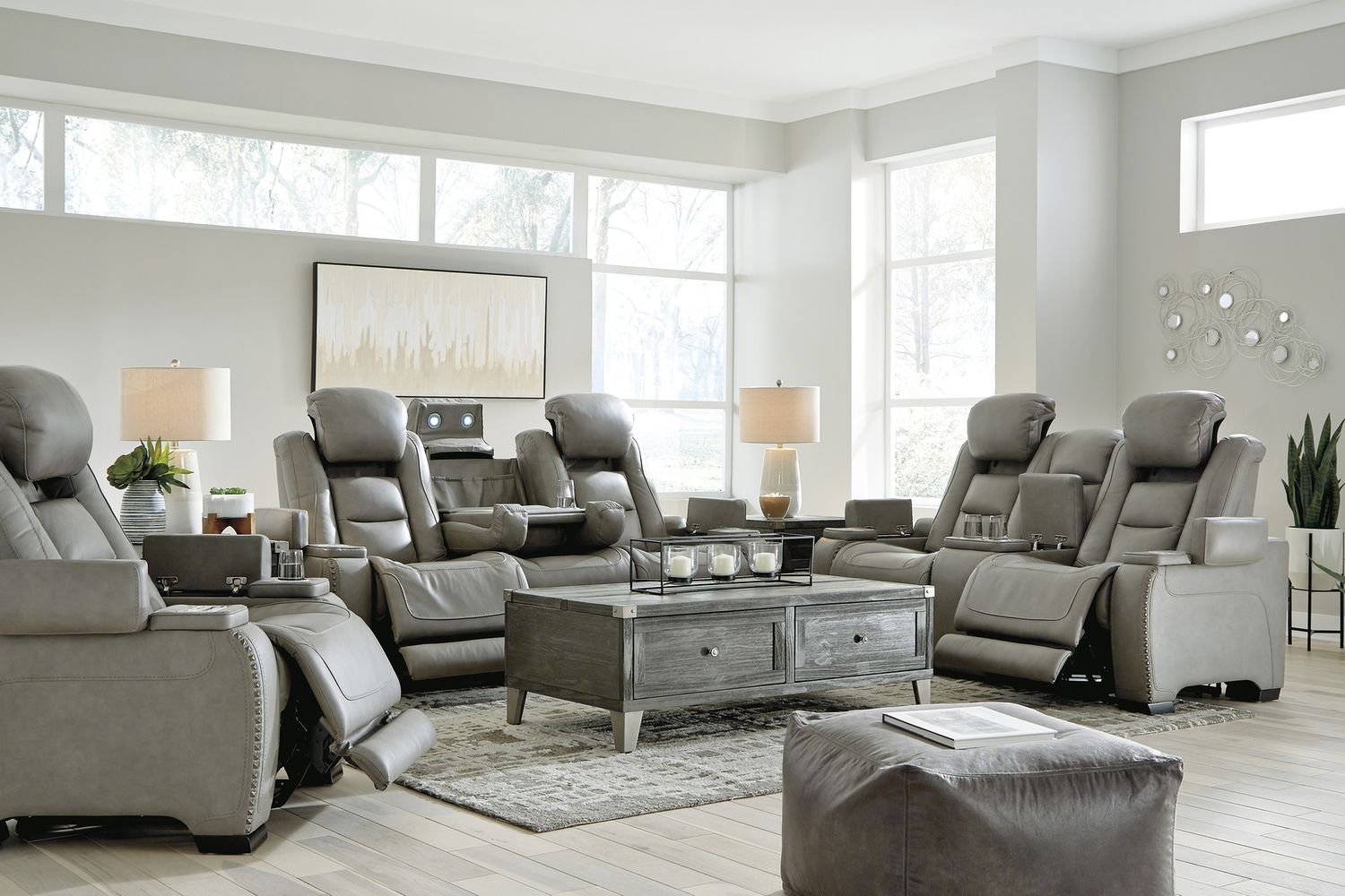 Todoe Dark Gray Lift Top Occasional Table Set T901T1