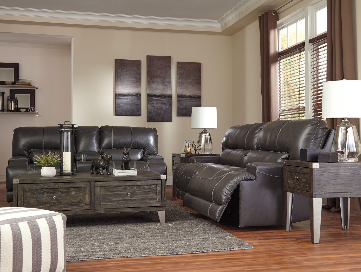 Todoe Dark Gray Lift Top Occasional Table Set T901T1