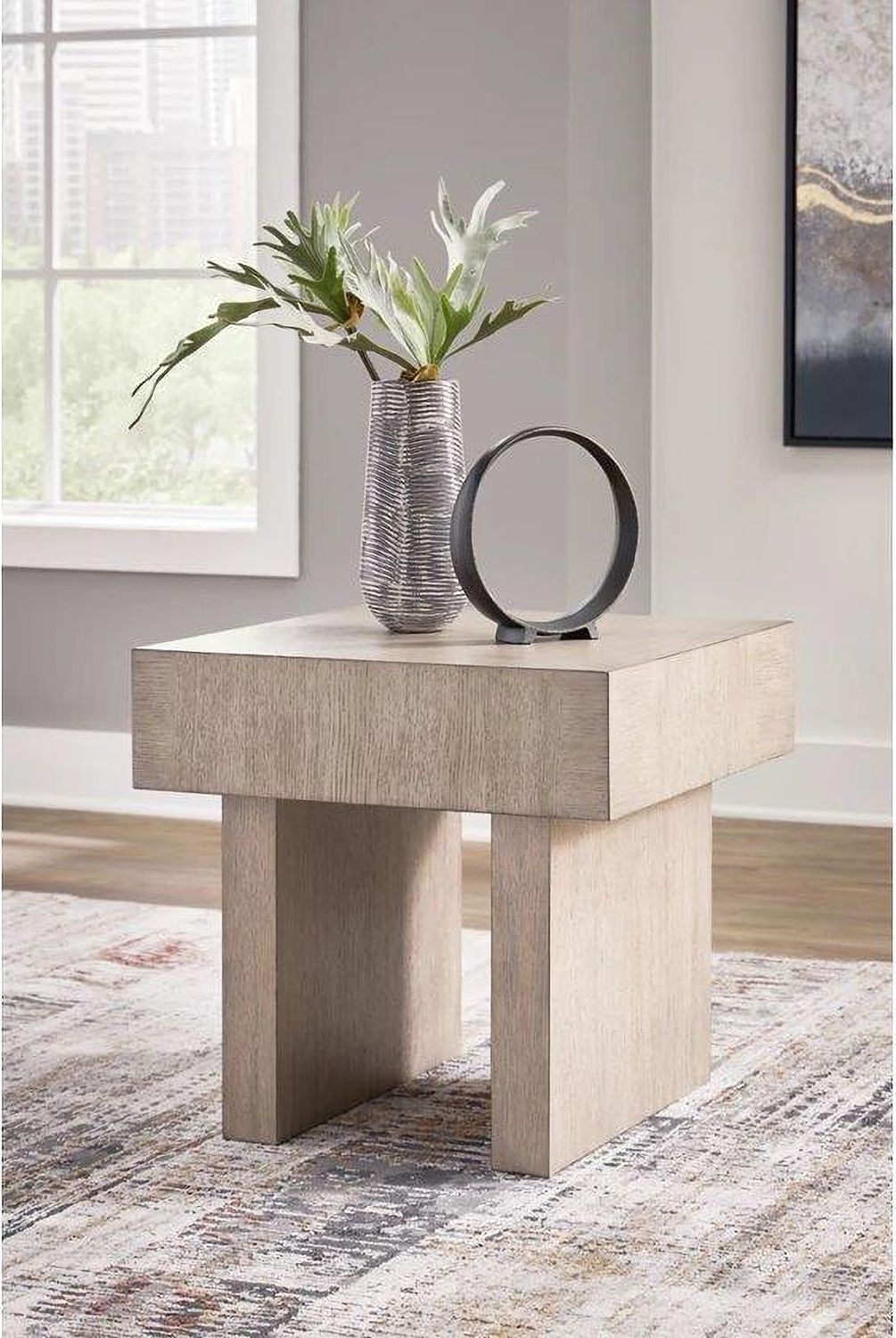 Jorlaina End Table In Light Brown T9222
