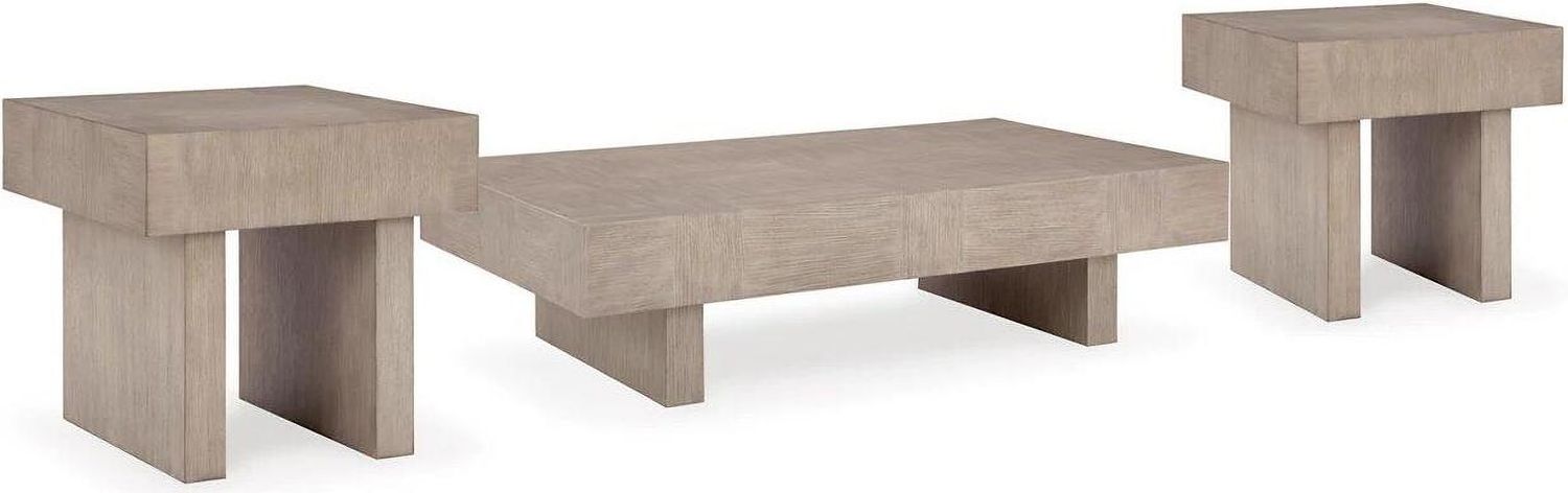 Jorlaina Occasional Table Set In Light Brown T922T1