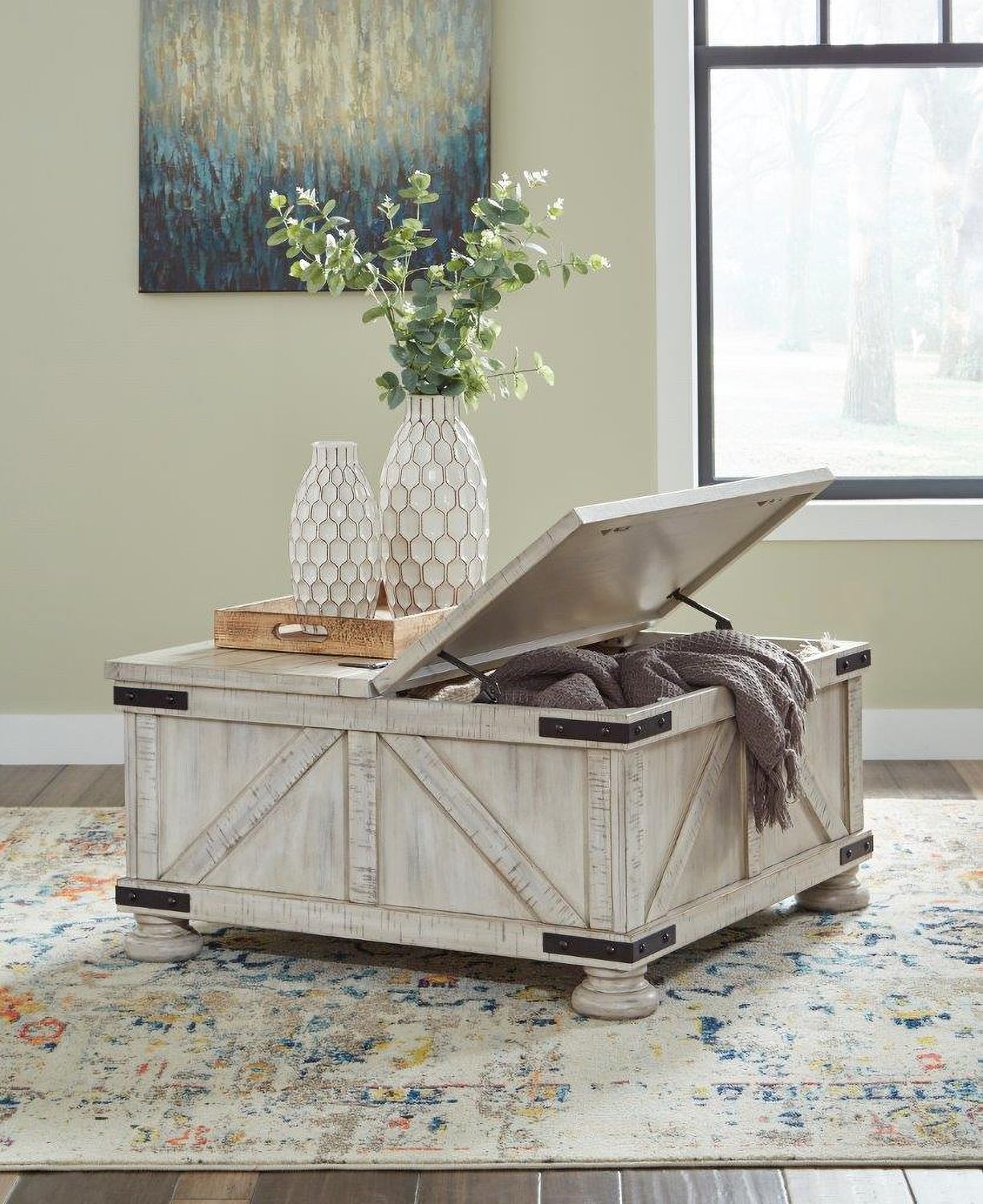 Carynhurst Whitewash Coffee Table T92920