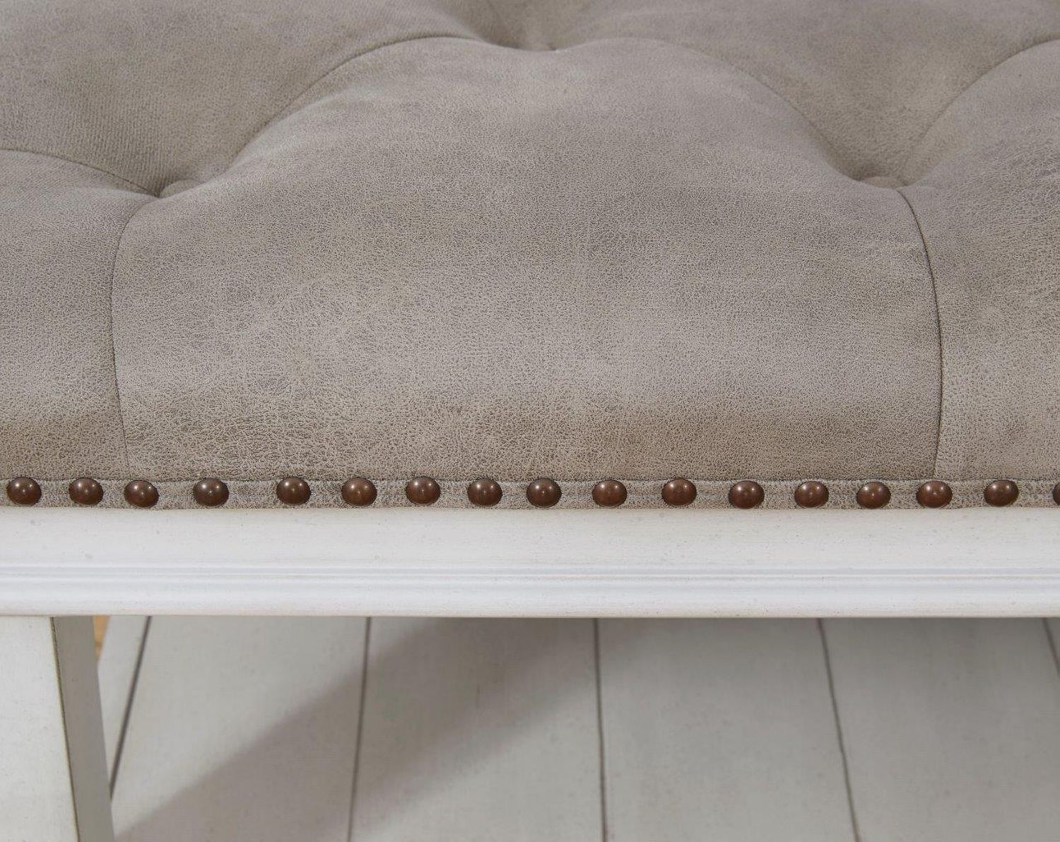 Kanwyn Whitewash Upholstered Coffee Table T93721