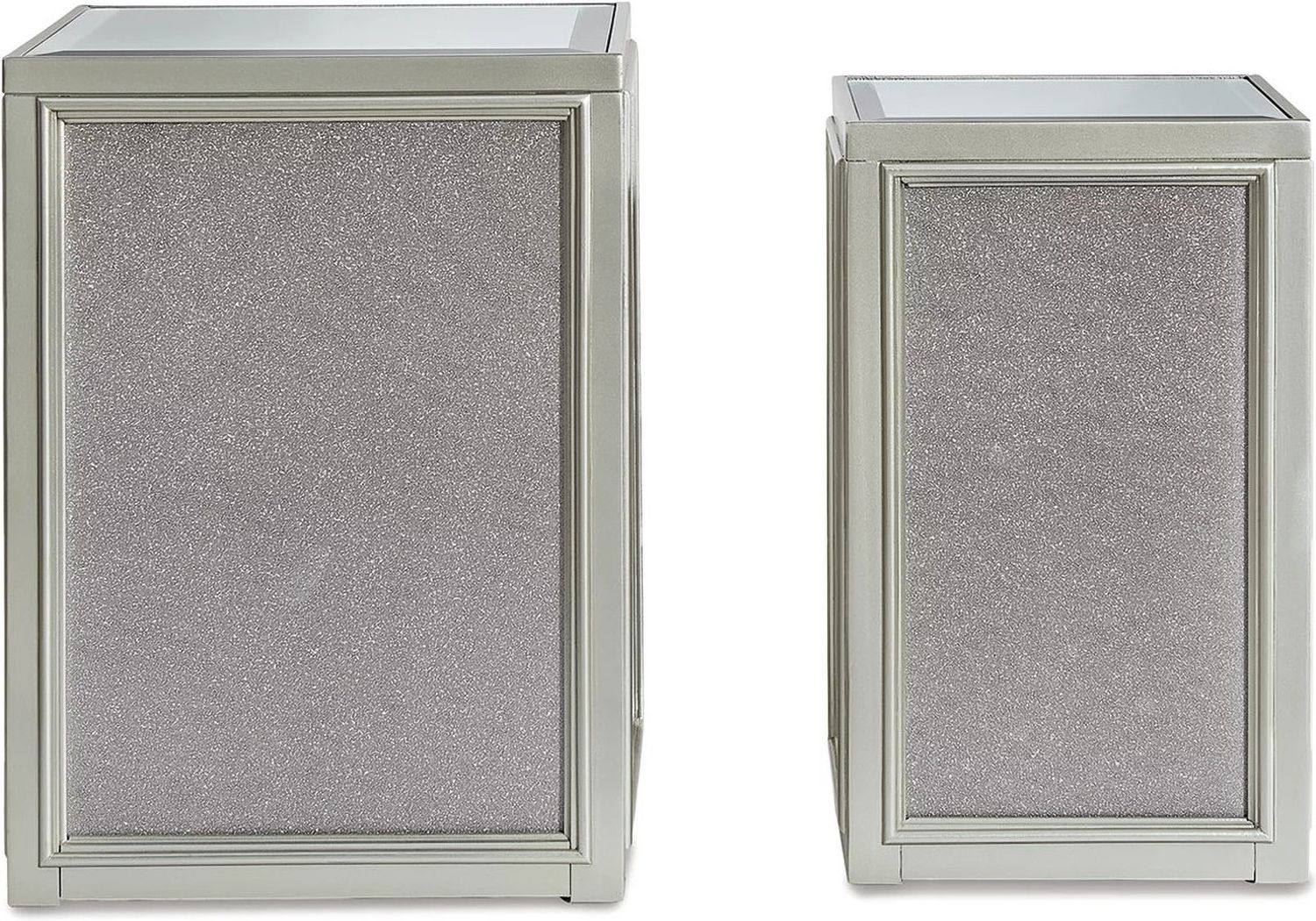 Traleena Silver Finish Nesting End Tables (2/Cn) T95716