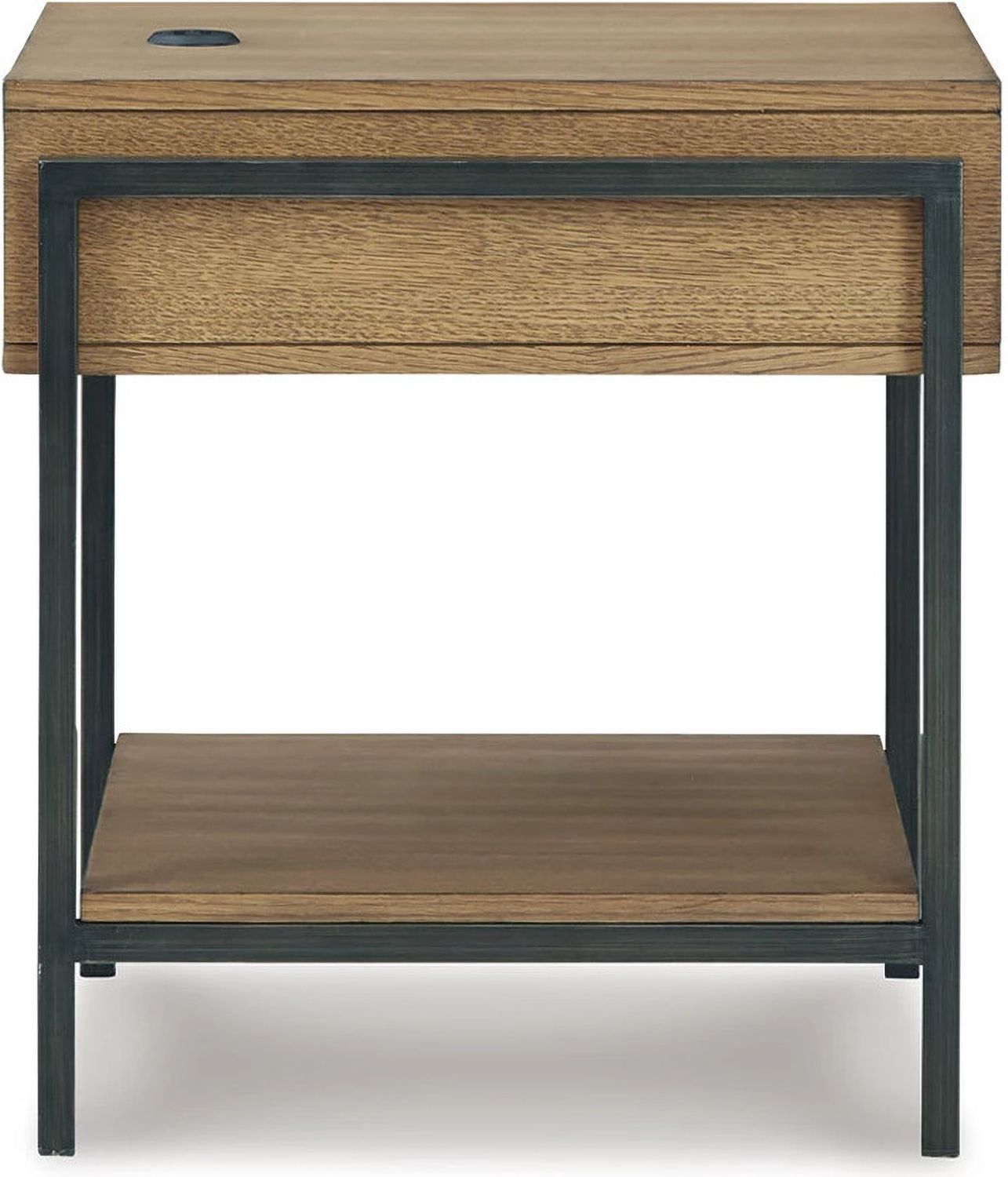 Fridley Brown/Black Rectangular End Table T9643