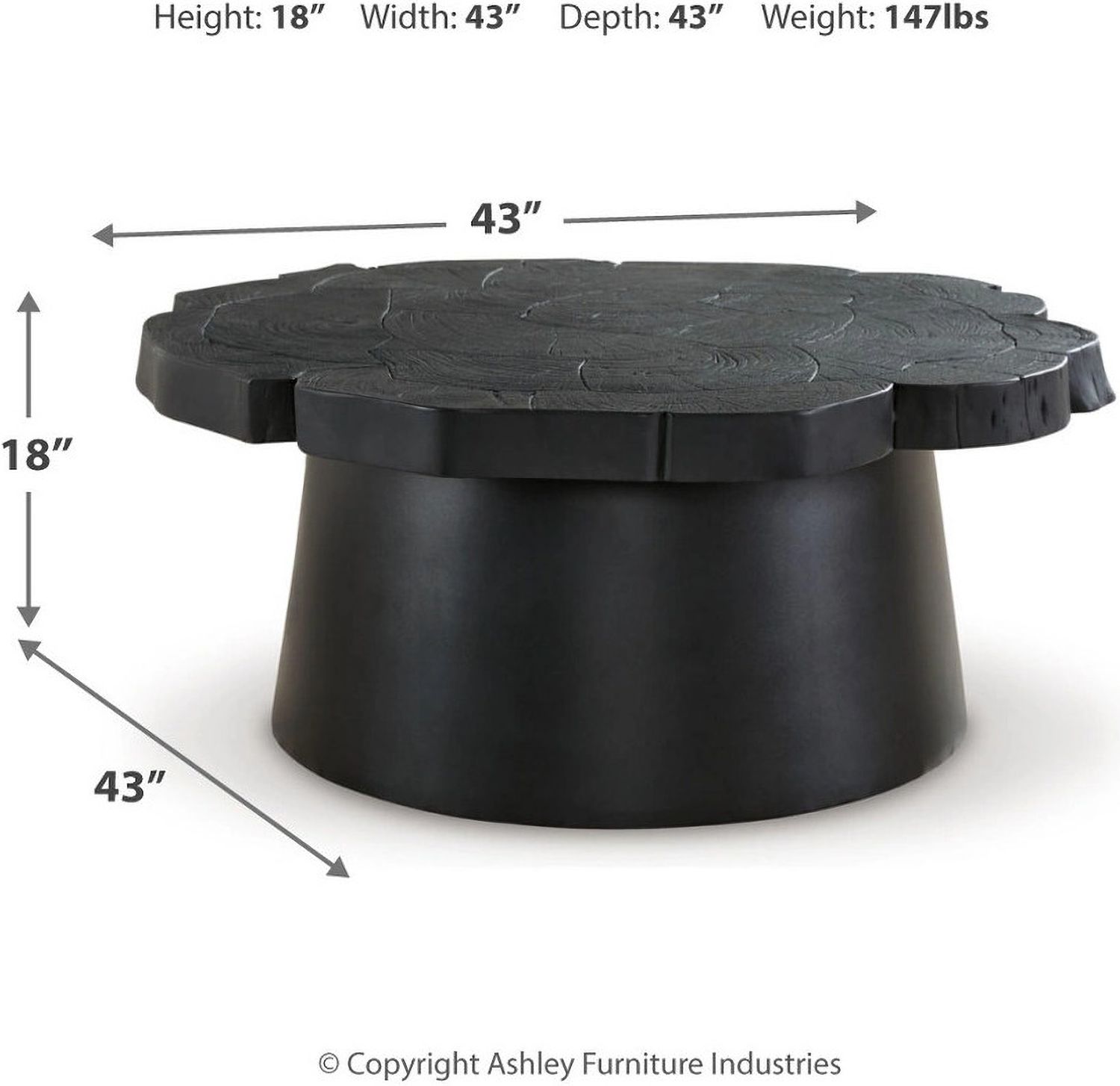 Wimbell Coffee Table In Black T9708