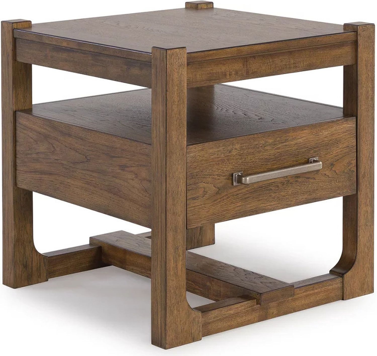 Cabalynn Light Brown Square End Table T9742