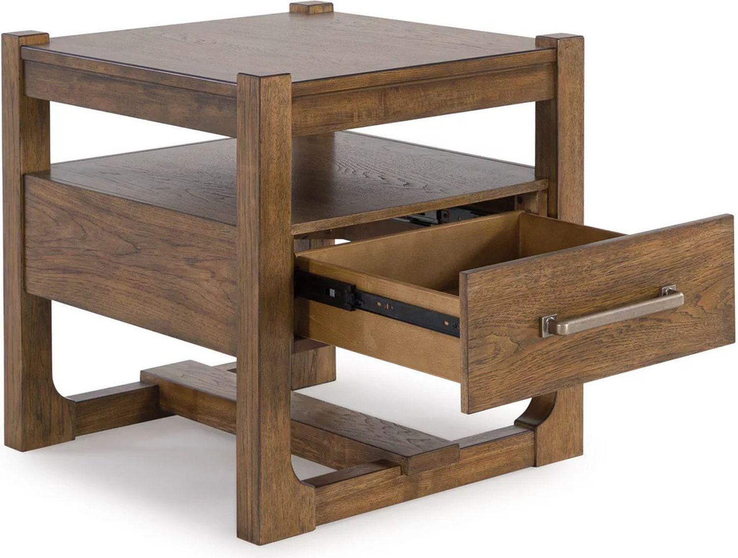 Cabalynn Light Brown Square End Table T9742