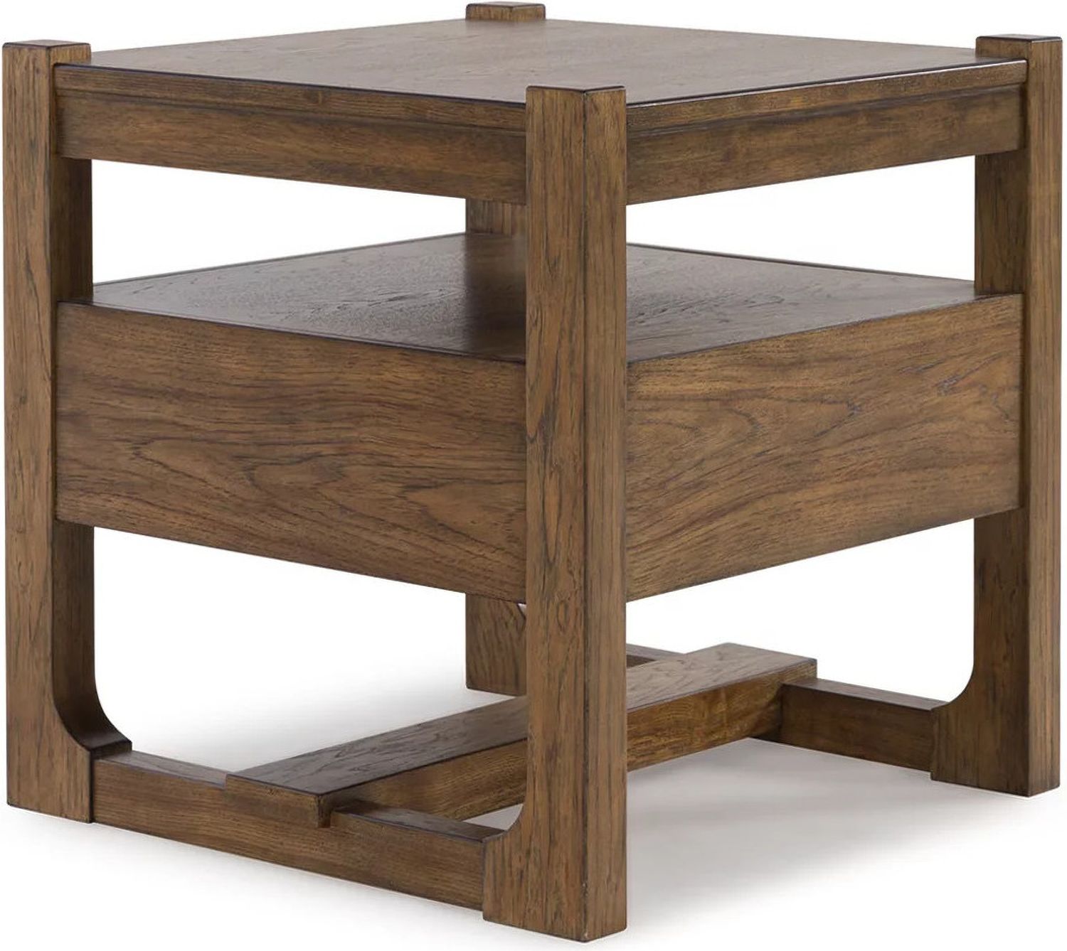 Cabalynn Light Brown Square End Table T9742