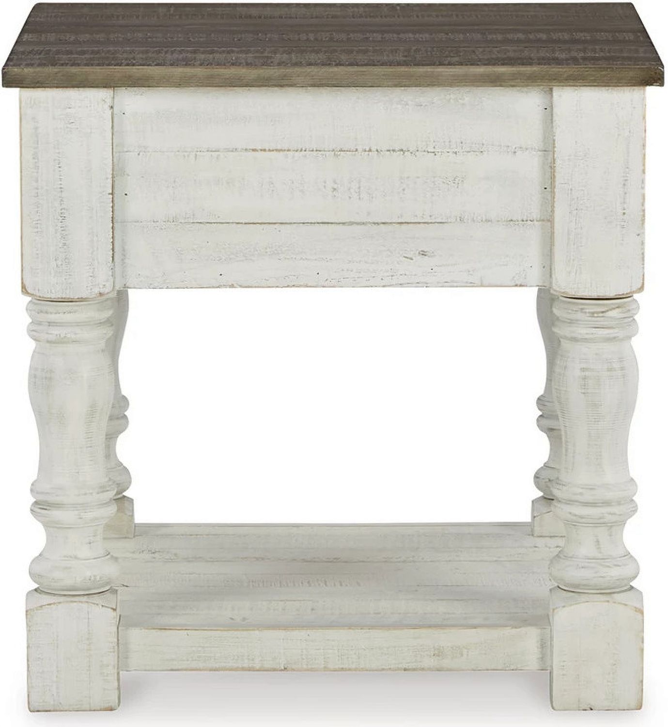 Havalance White/Gray Square End Table T9942