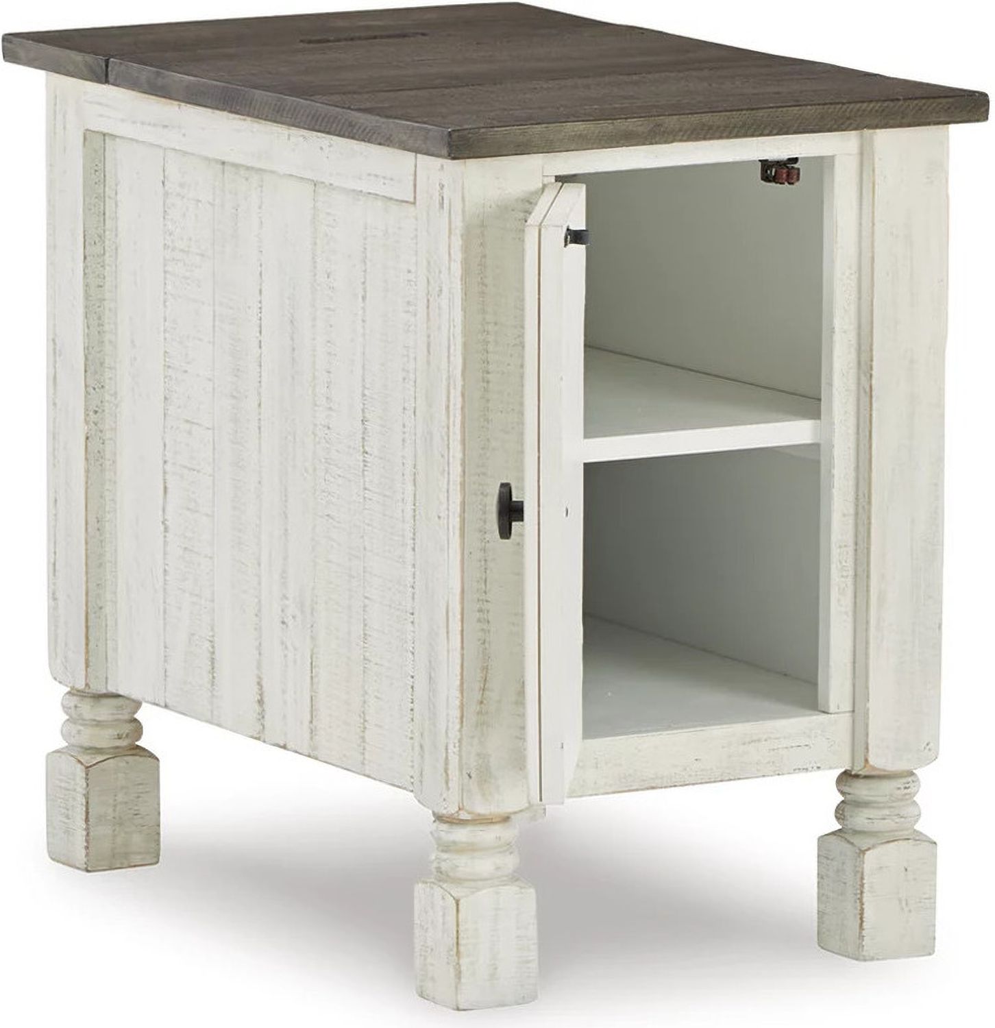 Havalance White/Gray Chair Side End Table T9947