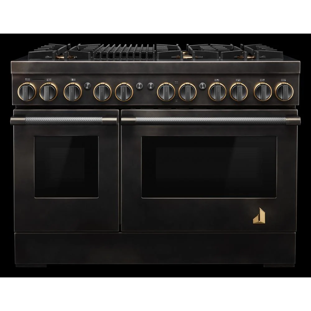Smoke & Brass By 48" Dual-Fuel Professional-Style Range TANKMAN50