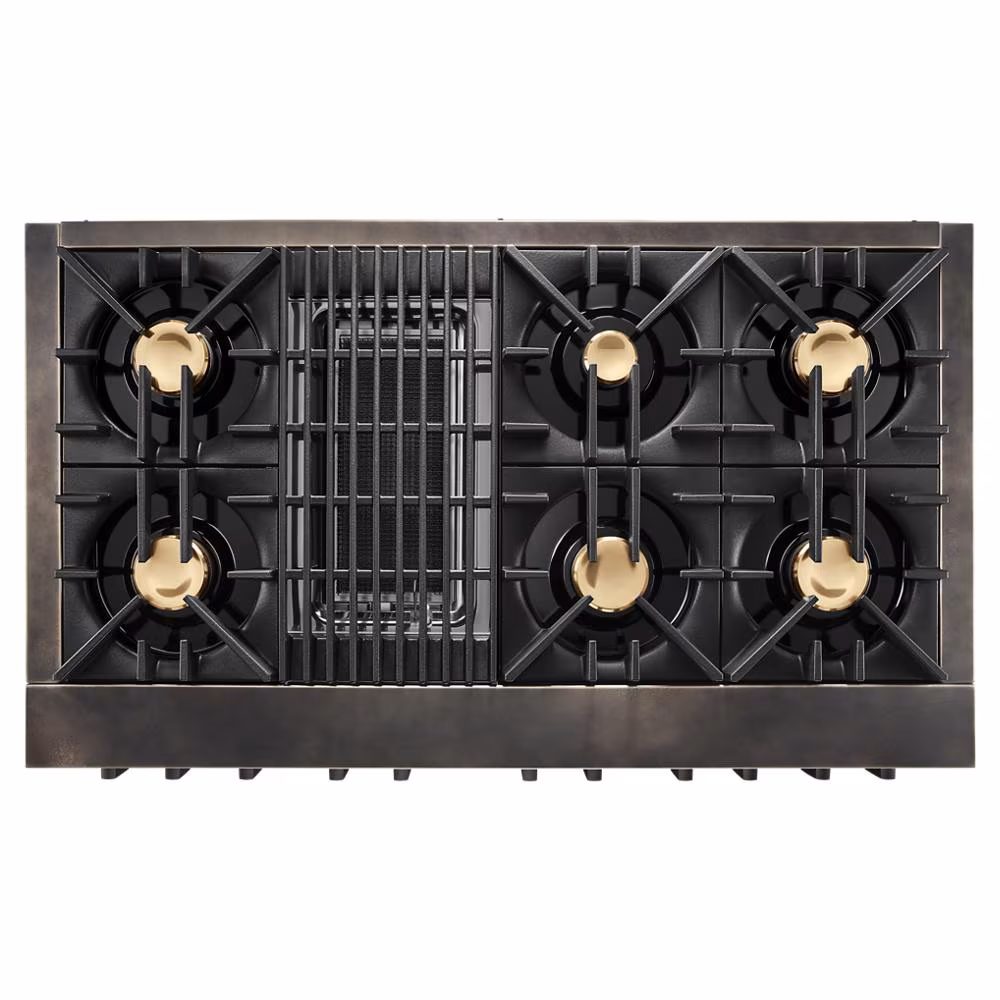 Smoke & Brass By 48" Dual-Fuel Professional-Style Range TANKMAN50