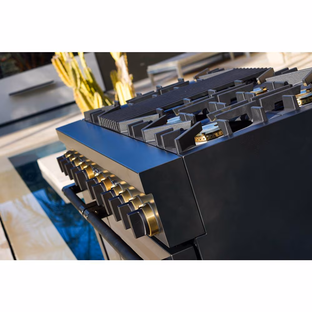 Smoke & Brass By 48" Dual-Fuel Professional-Style Range TANKMAN50