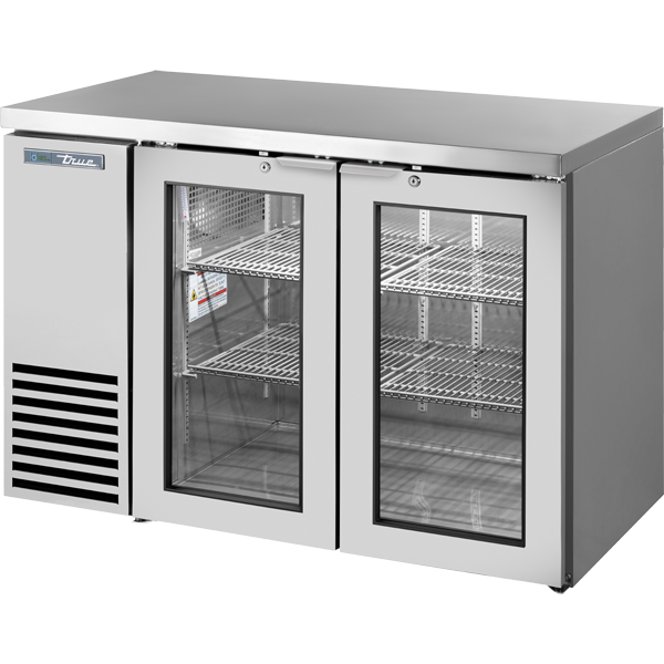 Glass Swing Door Back Bar 24″ Depth Single Zone Cooler with Stainless Finished Top and Stainless Exterior TBB24482GZ1SFTS1