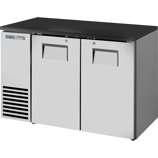 Solid Swing Door Back Bar 24″ Depth Single Zone Cooler with Black Sub Top and Stainless Exterior TBB24482SZ1BSTS1