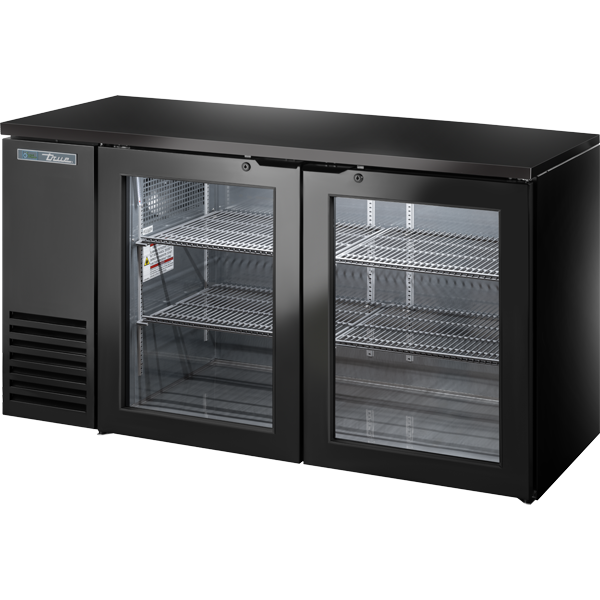 Glass Swing Door Back Bar 24″ Depth Single Zone Cooler with Black Sub Top and Black Exterior TBB24602GZ1BSTB1