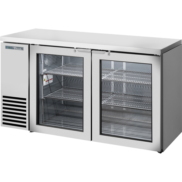Glass Swing Door Back Bar 24″ Depth Single Zone Cooler with Stainless Finished Top and Stainless Exterior TBB24602GZ1SFTS1