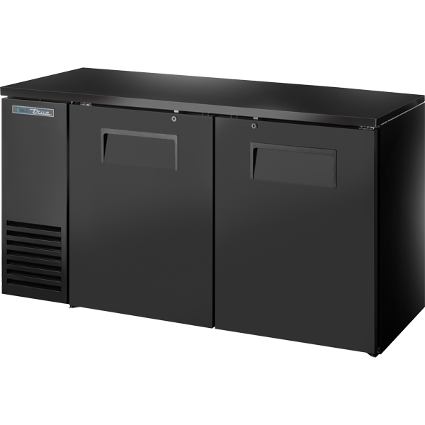 Solid Swing Door Back Bar 24″ Depth Single Zone Cooler with Black Sub Top and Black Exterior TBB24602SZ1BSTB1