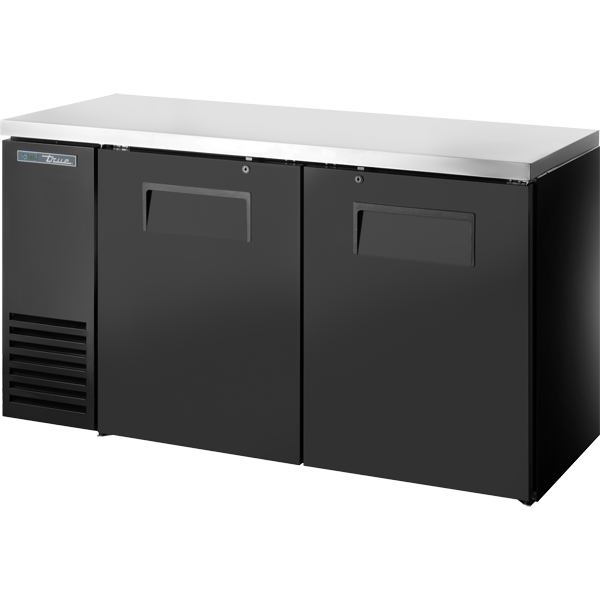 Solid Swing Door Back Bar 24″ Depth Single Zone Cooler with Stainless Finished Top and Black Exterior TBB24602SZ1SFTB1