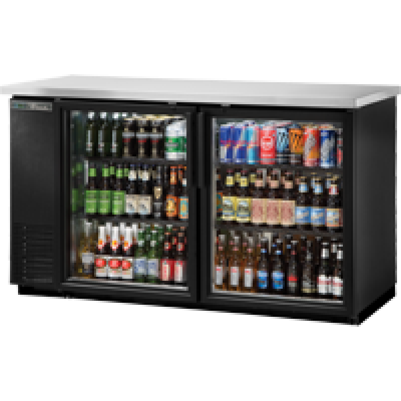 True Commercial 61 1/8" Underbar Refrigerator Black TBB2460GHCLD Picture 1