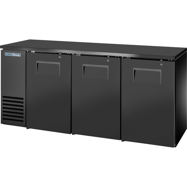 Solid Swing Door Back Bar 24″ Depth Single Zone Cooler with Black Sub Top and Black Exterior TBB24723SZ1BSTB1