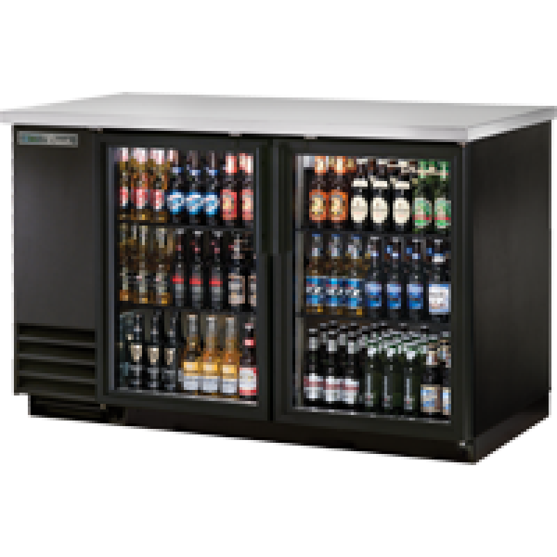 Glass Swing Door Back Bar Cooler with LED Lighting & Hydrocarbon Refrigerant TBB2GHCLD